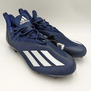 adidas Adizero 21 Navy Blue White Football Cleats GY7954 Men’s Size 14
